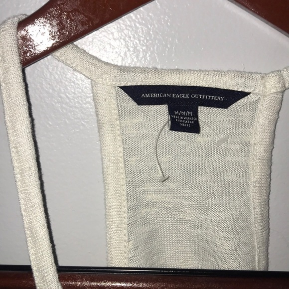 NWOT AE Crochet Crop Tank - Picture 2 of 7